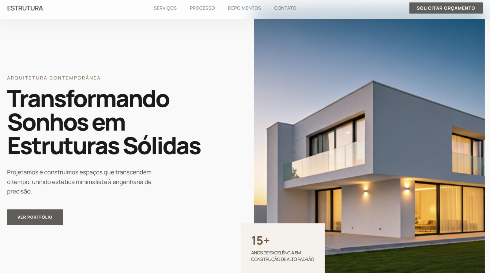 Landing Page Reforma e Construcao
